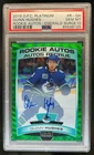 2019-20 O-Pee-Chee Platinum Quinn Hughes Auto Emerald Surge RC #4/10 PSA 10