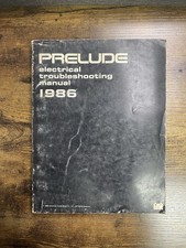 1986 Honda Prelude Electrical Troubleshooting Manual Oem Factory