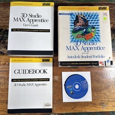 3D Studio Max Apprentice W/ User Guide Vintage 90s Programing Software 1995