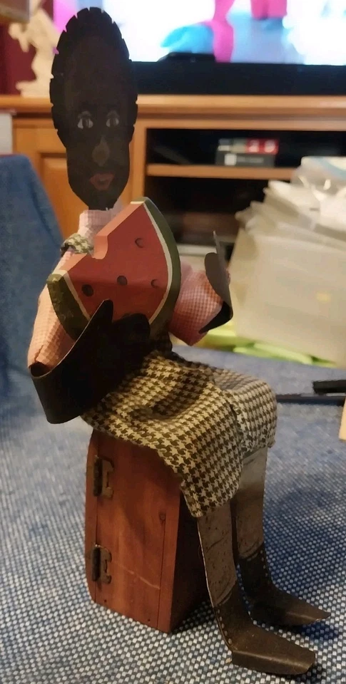 Vintage Tin And Wood Signed "Shadow Dancer"  An American Primitive - Image 2 of 4