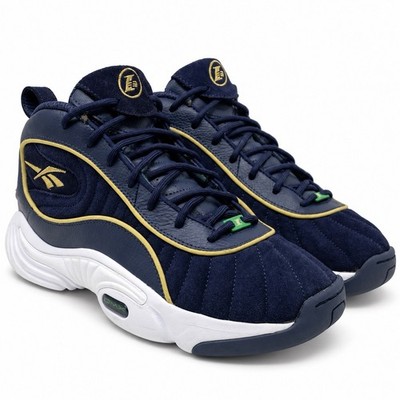 Reebok Answer III 3 Notre Dame Allen Iverson Men s 9 Navy Gold 100209505