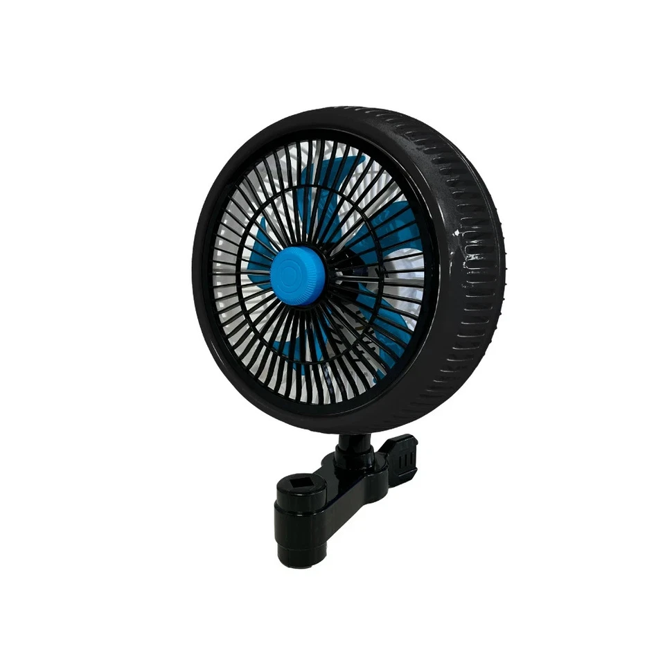 RAM Airflex Clip on Fan 8 Inch 90° oscillating base, 360° rotating grill - Image 2 of 4