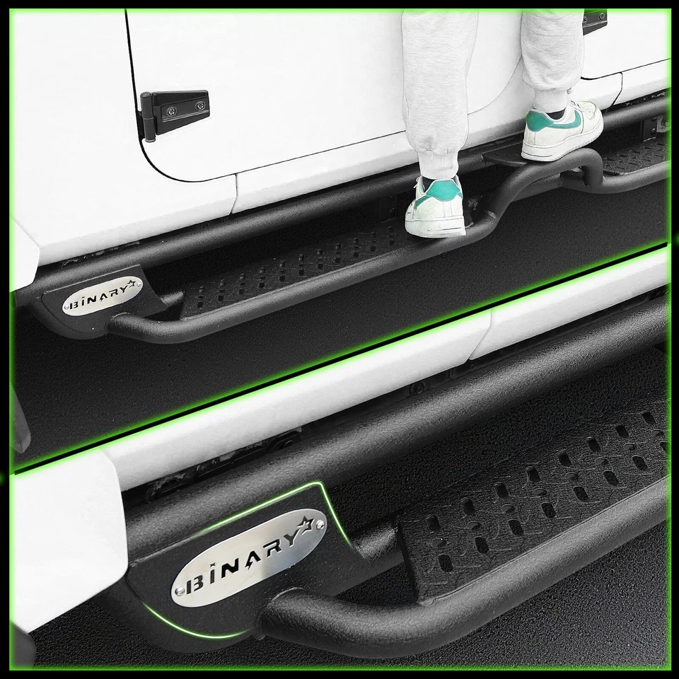 Running Boards for 15-26 Colorado Canyon Crew Cab Nerf Bars BLK Side Step Foto 3 de 4