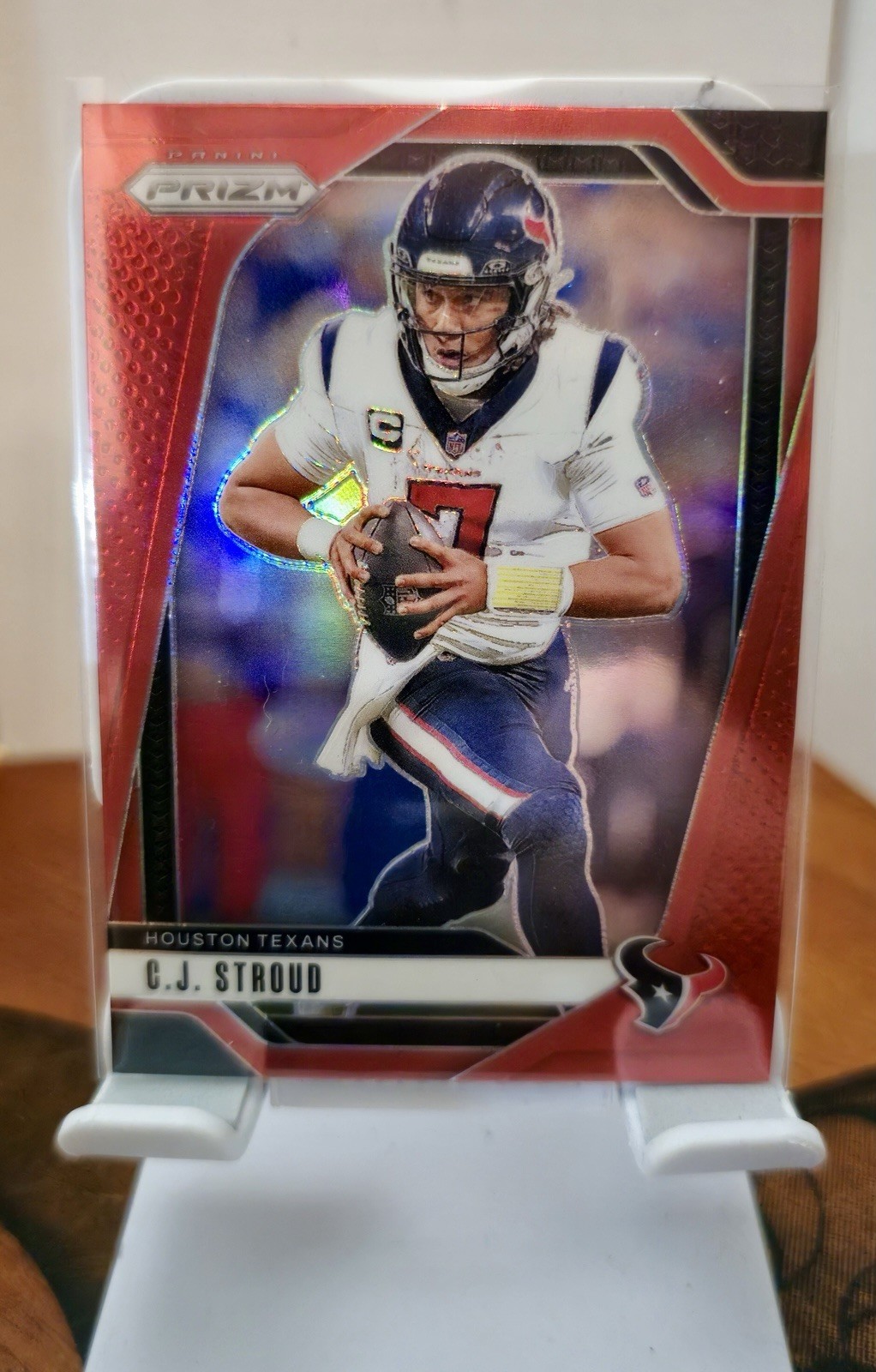 2024 Panini Prizm Football #111 C.J. Stroud Retail Red Prizm SSP - Texans