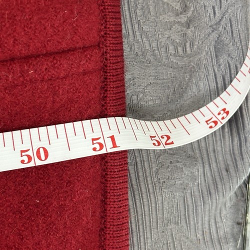 Geiger Red Boiled Wool Overcoat Long Coat 46”Chest / 51”Long - Picture 7 of 18