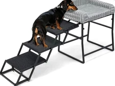 Veehoo Dog Window Bed Perch With Stairs Dog Bed Raised NEW! BNIB!