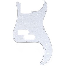 Musiclily Pro White Pearl 13 Hole Pickguard For Japan 4 String Precision Bass PB