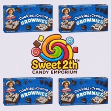Little Debbie Cookies & Creme Brownies 48ct  Chocolate Cookie Crumble Snacks