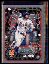 2024 Topps Holiday Baseball Silver Metallic Jeff McNeil Mets H61