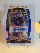 2019-20 Upper Deck Allure Alexandre Texier Blue Line Auto /35