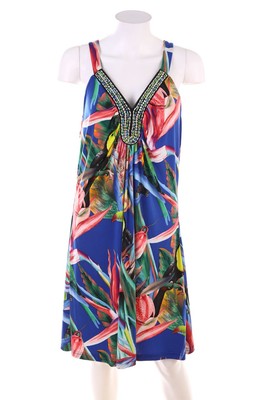 BODYFLIRT boutique Kleid Damenkleid 2XL Mehrfarbig