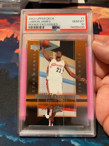 2003 Upper Deck Rookie Exclusives Lebron James PSA 10 Rookie Card