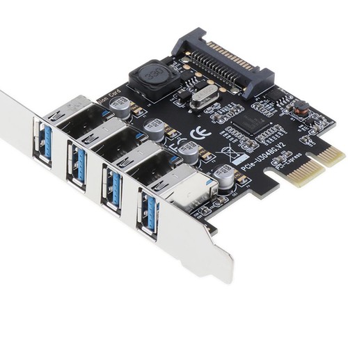 PCI-E to 4-Port USB 3.0 Hub Controller Expansion Card Adapter - Afbeelding 7 van 7