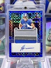 2022 One RPA Rookie AUTO Autograph ON CARD Patch Blue Prizm /75 Aidan Hutchinson