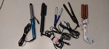 Lot Of 5 Curling Iron, Hair Straightener/ Flat Irons - Chi Smart, Conair & Tymo