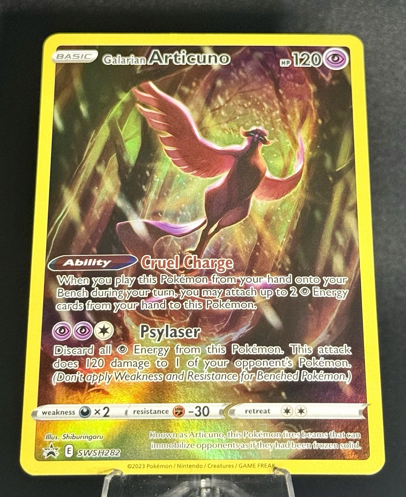 Pokemon Galarian Articuno SWSH282 Black Star Promo Holo Near Mint