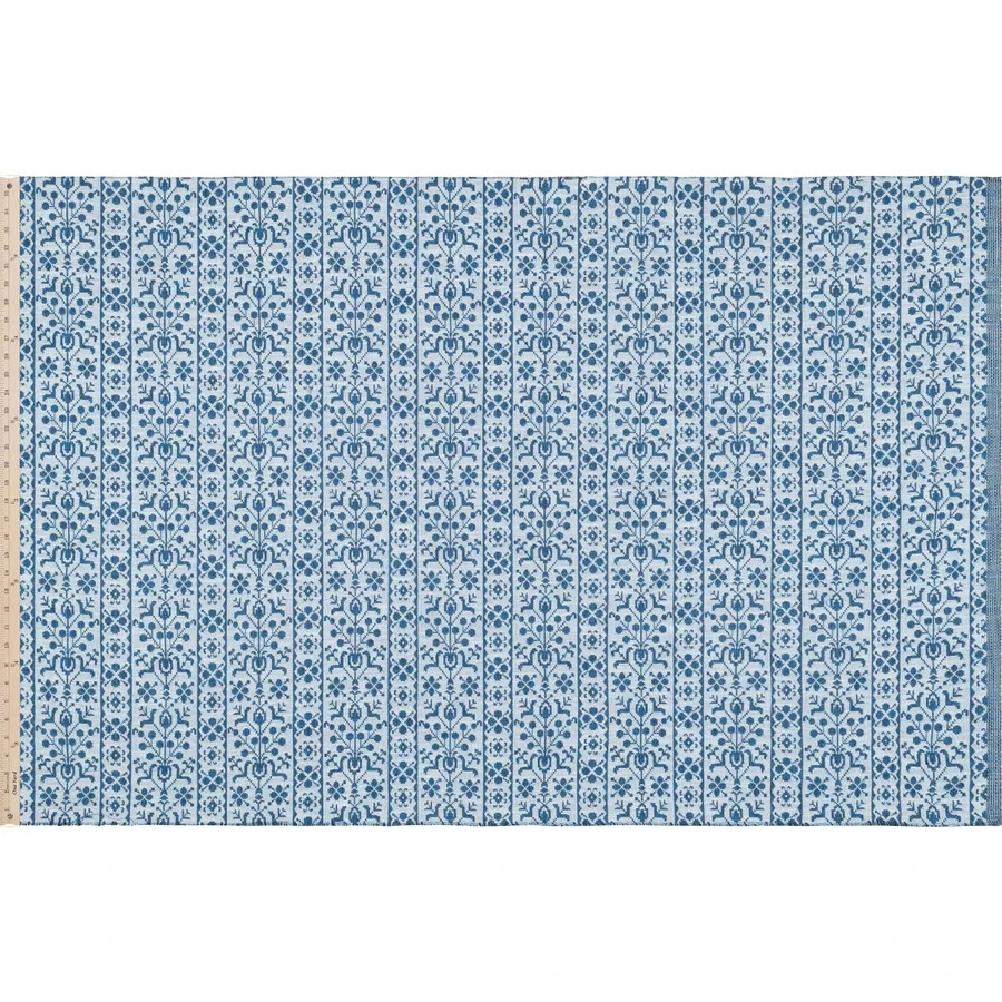 Sister Parish Reversible Outdoor Fabric- Georgina Performance / Blue 4.90 yds - Image 2 of 2