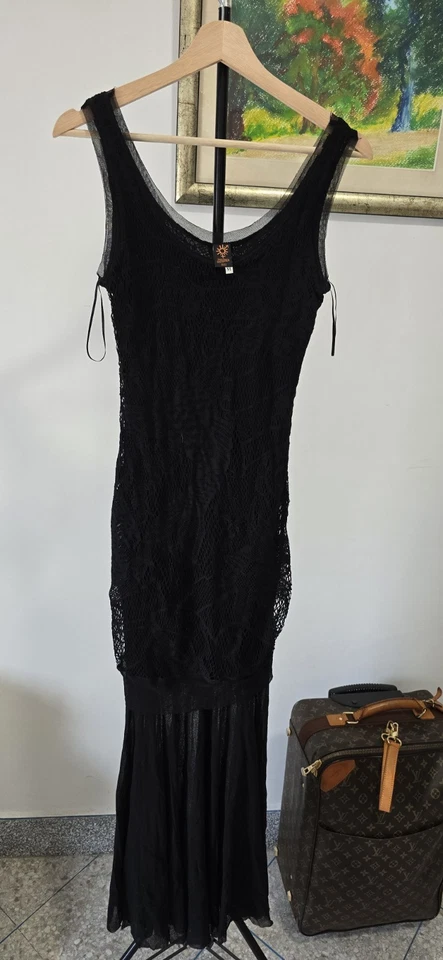 Vintage Jean Paul Gaultier Dress  Soleil Crochet  mesh Lace  Dress Size M  - Image 2 of 4