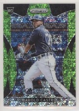 2019 Panini Prizm Tier III Lime Green Donut Circle 12/199 Harold Castro #234 0c6