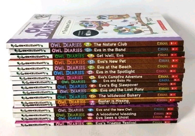 Owl Diaries Book set Lot Of 17 Paperback Chapter Books Branches Kids
