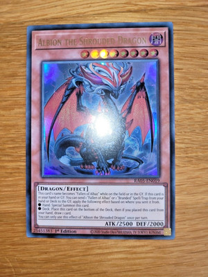 Albion the Shrouded Dragon Ultra Rare RA05-EN019 English 1st Edition Yugioh