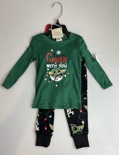 Star Wars Baby Yoda Infant Christmas Pajamas 12M  May the Cheer Be With You  NWT