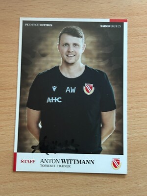 Anton Wittmann FC Energie Cottbus Autogrammkarte original signiert #41759