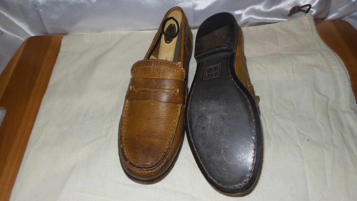 Frye Classic Penny Loafers Tan Leather Size 8.5 Excellent | eBay