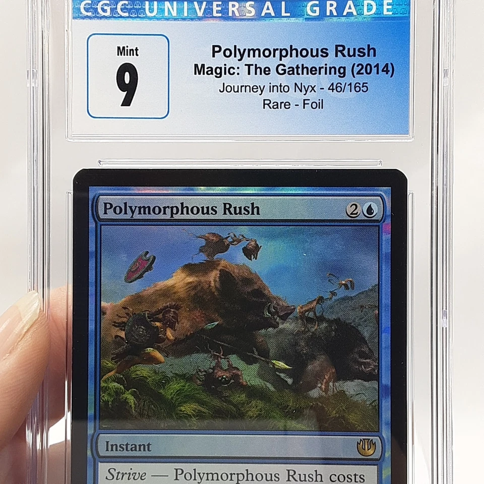 MTG - Journey into Nyx - Polymorphous Rush - Foil - Graded - CGC 9.0 - Image 2 of 4