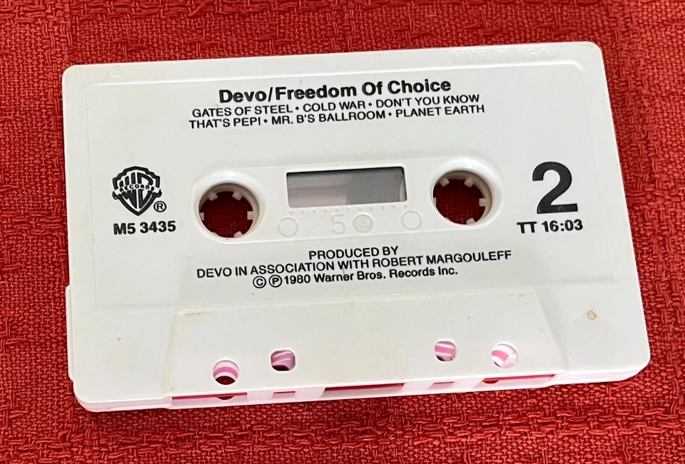 DEVO - US CASSETTE TAPE - FREEDOM OF CHOICE - Image 3 of 4