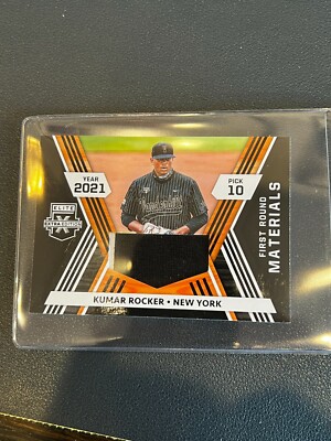 Kumar Rocker 2021 Elite Extra Edition First Round Materials Relic! Rookie RC FRM