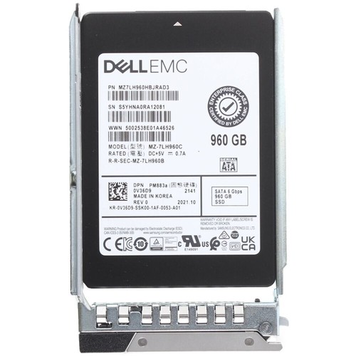 Dell 960GB 0V36D9 V36D9 EMC 6Gbps RI TLC 2.5'' SATA SSD 14/15/16G KIT NEW