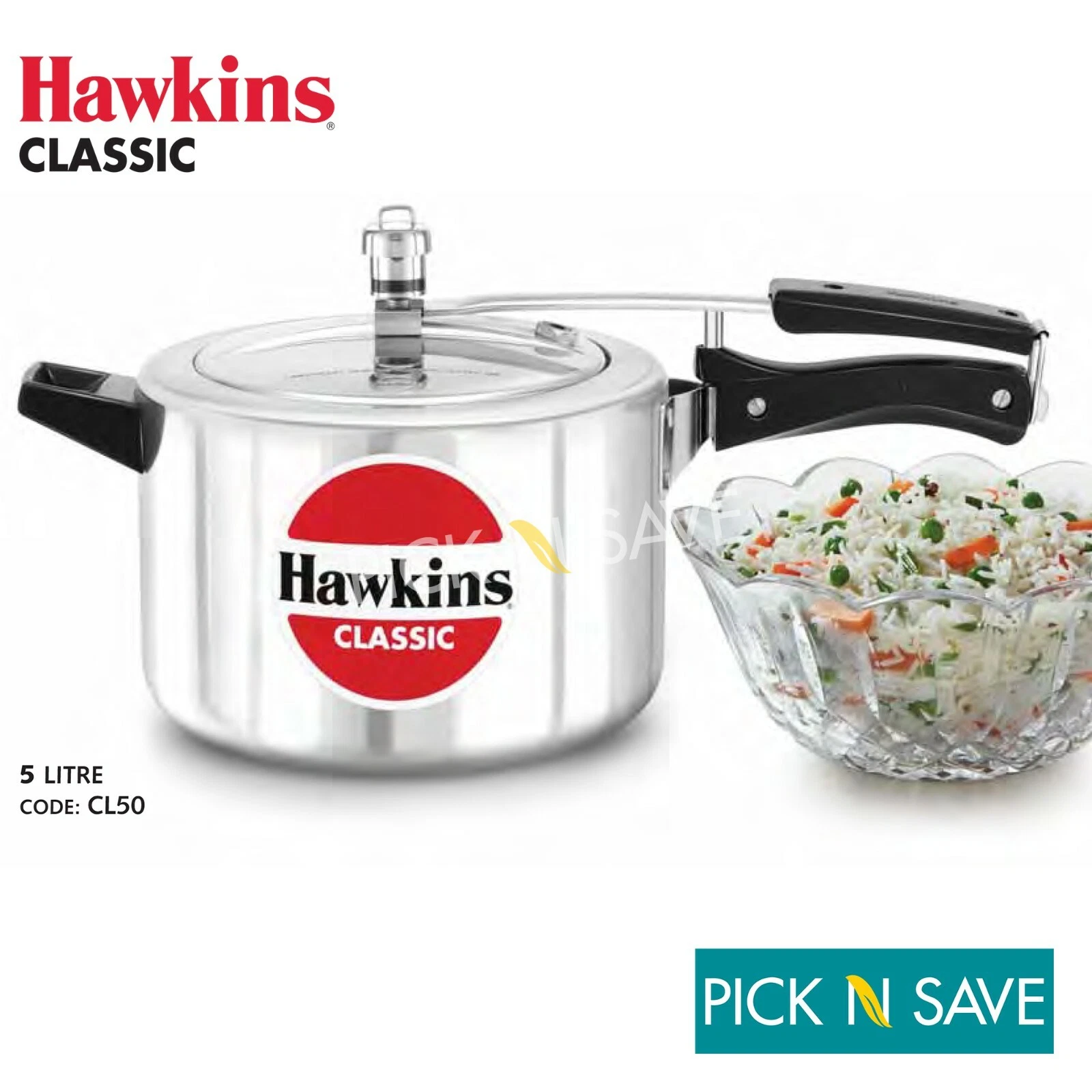 Hawkins Classic Aluminum Pressure Cooker - New Improved Models - All Sizes -UK
Opens in a new window