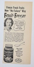 Fruit Freeze Vintage Print Ad 1950s Food Preservation Mid Century Merck & Co