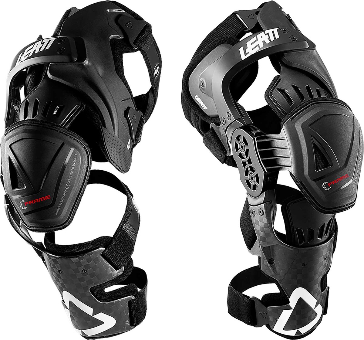 Leatt C-Frame Pro Carbon Knee Braces Motocross Dirt Bike Offroad ATV