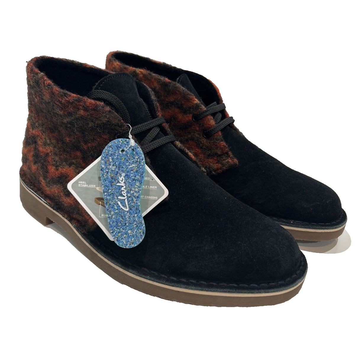 Clarks Bushacre 3 Men's 10.5 Southwest Wool Suede Mid Top Chukka