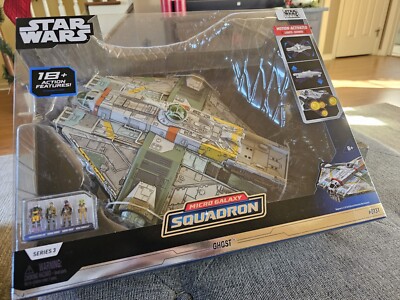 Jazwares Star Wars Micro Galaxy #0131 Ghost 15'' Vehicle Motion w 4 Figs Series 3