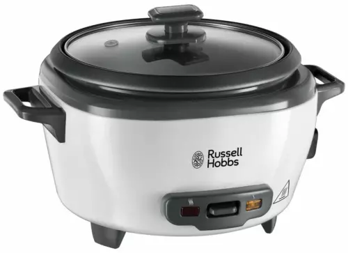 Russell Hobbs Rice Cooker, Serves Six, Steamer Basket, White, 27030