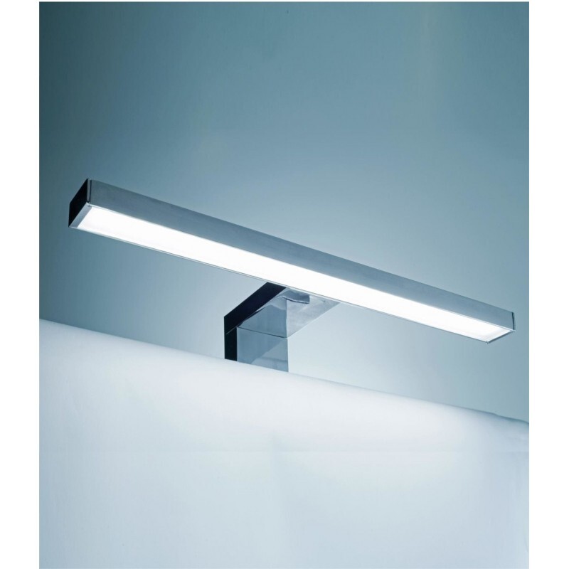 Lampe LED de 30 lampes boîtier chromé anti-buée pour salle de bain