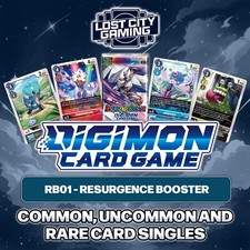 Digimon - RB01 Resurgence Booster - Common, Uncommon, Rare