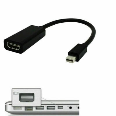 Mini DisplayPort To HDMI Adapter For Surface Pro 1-4 – Portable, 0.5ft Cable