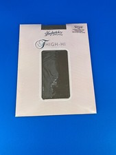 Vintage Frederick  s of Hollywood Thigh-Hi Lace Top Stockings Size P/S Beige NEW