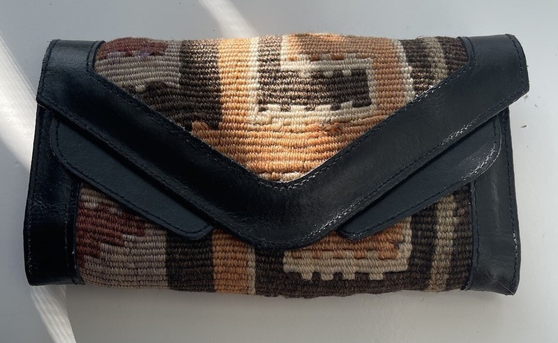 Southwestern Style Wallet Vegan Leather Tapestry