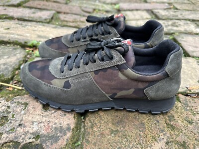 メンズ 00s PRADA SPORTS camouflage suede shoes
