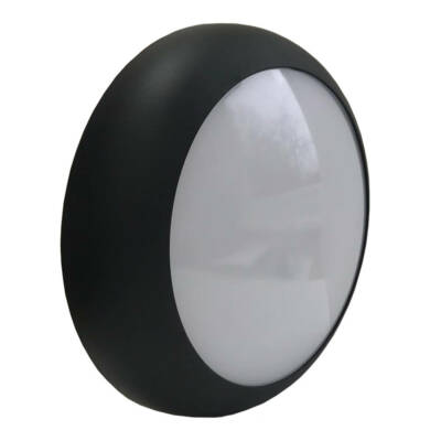 LED 2D Leuchte 18W rund IP65 CCT schaltbar schwarz / weiß / chrom Schott