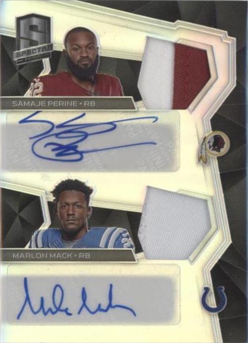 2017 Panini Spectra Marlon Mack Samaje Perine #RDPA-RB - 1 of 2
