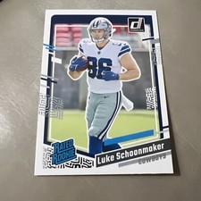 Luke Schoonmaker #325 2023 PANINI DONRUSS COWBOYS Rated Rookie