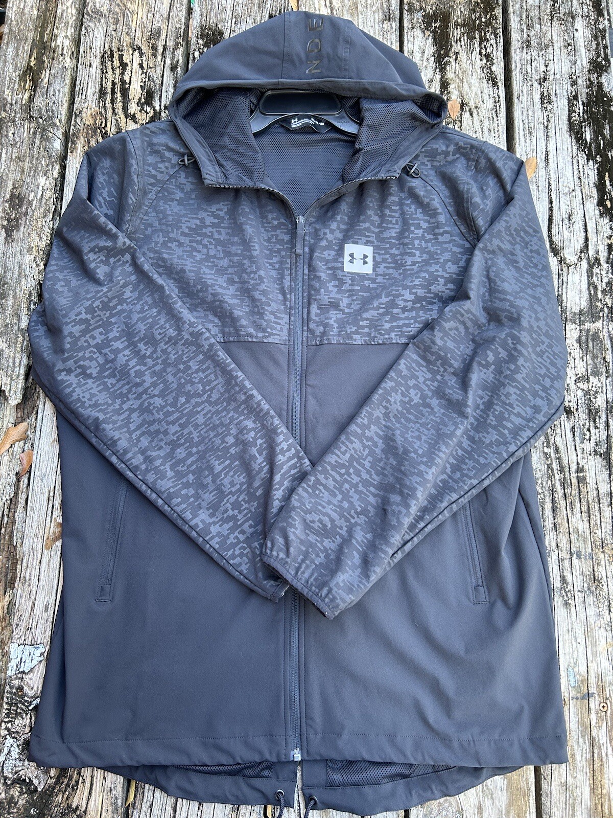 Under Armour Men's Sportstyle Fishtail Full Zip Hooded Black XL