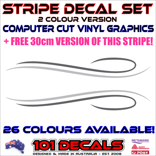 1.5m STRIPE 4 2 colour marine grade pinstripe decals stickers.Boat,Car,Caravan eBay
