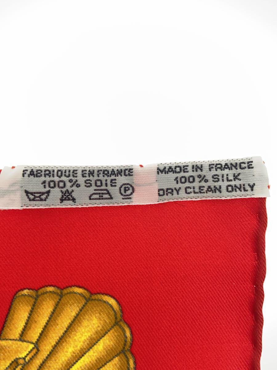 エルメス シルク スカーフ ST.CHRISTOPHE ET L’ENFANT JESUS HERMES Carre 90 Red St Christophe et L'Enfant Jesus Scarf
